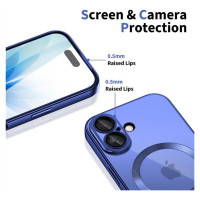 Tech-Protect MagFlex MagSafe Case for iPhone 17 - Clear Navy Blue