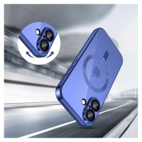 Tech-Protect MagFlex MagSafe Case for iPhone 17 - Clear Navy Blue