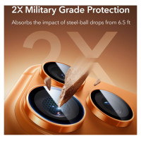 ESR Armorite Camera Lens Glass for iPhone 17 Pro / Max / 15 Pro / Max / 16 Pro / Max / 17 Pro / Max - Orange