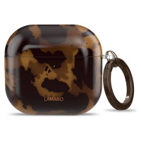 Tech-Protect Lamano case for AirPods 4 - brown and black