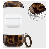 Tech-Protect Lamano case for AirPods 4 - brown and black