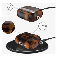 Tech-Protect Lamano case for AirPods 4 - brown and black