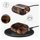 Tech-Protect Lamano case for AirPods 4 - brown and black
