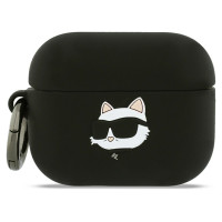 Karl Lagerfeld Silicone Choupette Head 3D Case for AirPods Pro 3 - Black