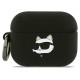 Karl Lagerfeld Silicone Choupette Head 3D Case for AirPods Pro 3 - Black