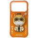 Nimmy Cool&Cute 2.0 Cat Case for iPhone 17 Pro with Magnetic Hanger - Orange