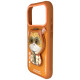 Nimmy Cool&Cute 2.0 Cat Case for iPhone 17 Pro with Magnetic Hanger - Orange