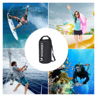 Wozinsky WWK-30 waterproof bag for 30l sup kayak - black