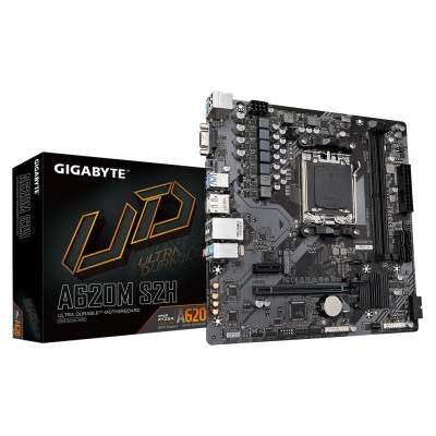 Gigabyte Mainboard|GIGABYTE|AMD A620|Socket AM5|micro ATX|RAM DDR5-SDRAM|2xSlots|1xPCI Express x1 slots|1xPCI Express x16 slots|1xNumber of M.2 (M) slots|A620MS2H2.2