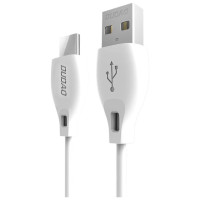 Dudao USB Type C 2.1A 1m white cable (L4T 1m white)