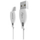 Dudao USB Type C 2.1A 1m white cable (L4T 1m white)