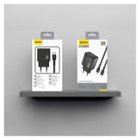 Dudao A27CEU PD 25W GaN SB-C Wall Charger with USB-C Cable - Black