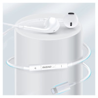 Dudao X14+ Wired In-Ear Headphones with Lightning Connector 1.2m - White