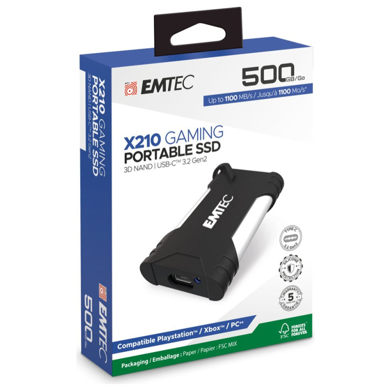 Emtec SSD 3.2Gen2 X210 500GB Portable