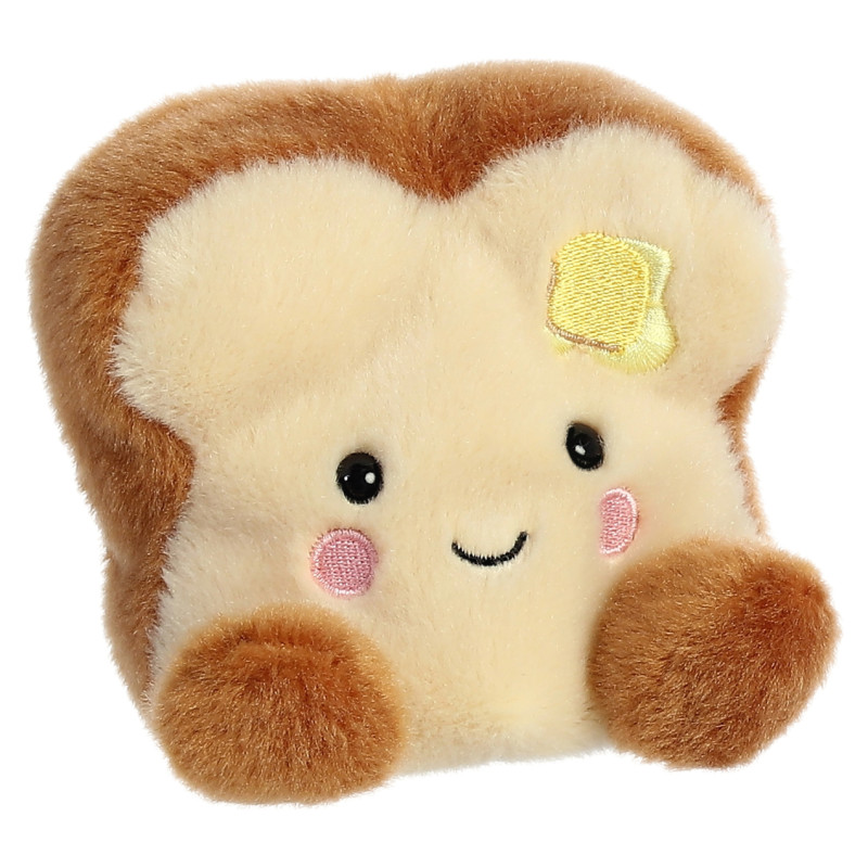 Palm Pals AURORA Palm Pals Plī&scaron;a rotaļlieta tostermaize Sviestiņ&scaron;, 12 cm