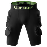 Qunature Ski Hip Protectors - Advanced XL Skis Snowboard Skates - Black