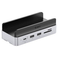 Orico MiniDock 10-in-1 Docking Station with SSD Hard Drive Bay - Silver