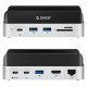 Orico MiniDock 10-in-1 Docking Station with SSD Hard Drive Bay - Silver