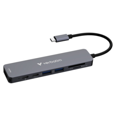 Verbatim Dokstacija Verbatim USB-C Essentials Multiport Hub 7 Port