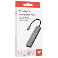 Verbatim Dokstacija Verbatim USB-C Essentials Multiport Hub 7 Port