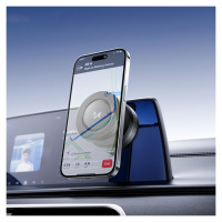 Wozinsky WUSQ-01 Car Holder with Qi Charger Compatible with MagSafe - Black