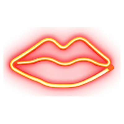 SBS Led lampa SBS Red Lips Glow Neon effect
