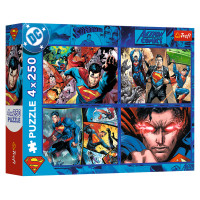 Trefl SUPERMAN puzzle set, 4x250 pcs