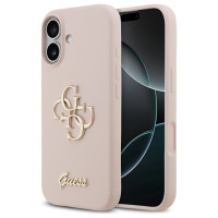 Guess Silicone Big 4G Script Case for iPhone 17 - Pink
