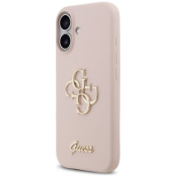 Guess Silicone Big 4G Script Case for iPhone 17 - Pink