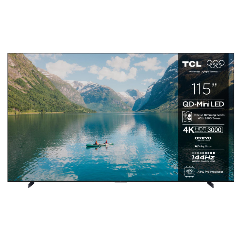 TCL TV Set|TCL|115 "|4K Ultra HD|3840 x 2160 pixels|Flat|16:9|QD-Mini LED|115C7K