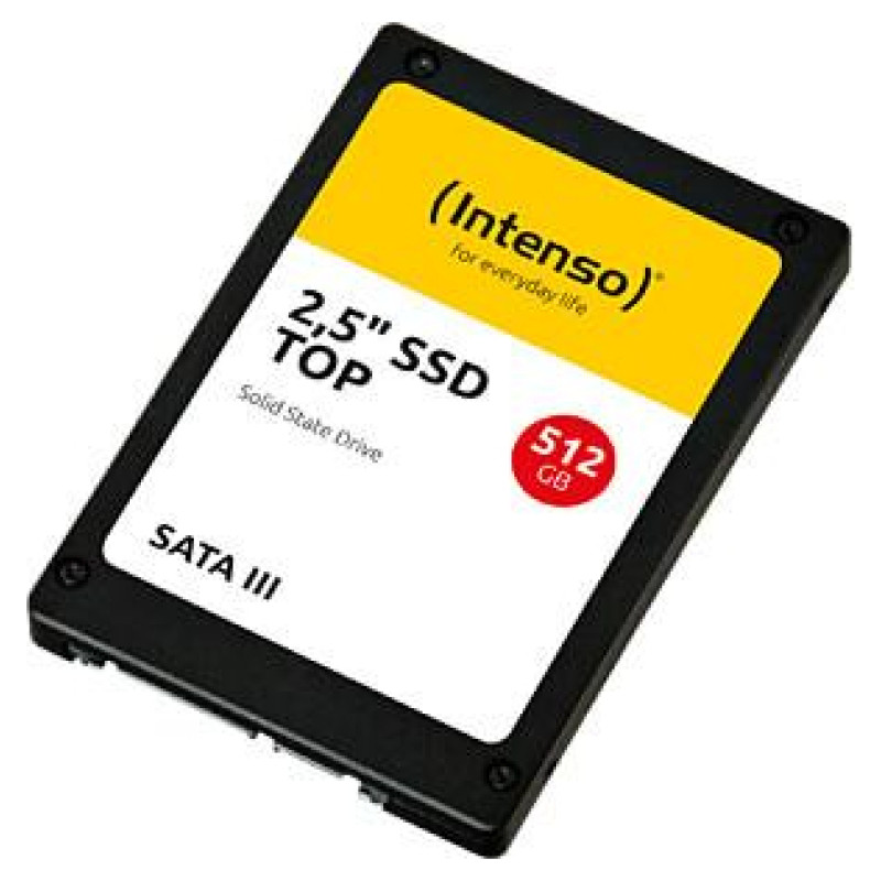 Intenso SSD|INTENSO|512GB|SATA 3.0|SLC|Write speed 500 MBytes/sec|Read speed 520 MBytes/sec|2,5"|3812450