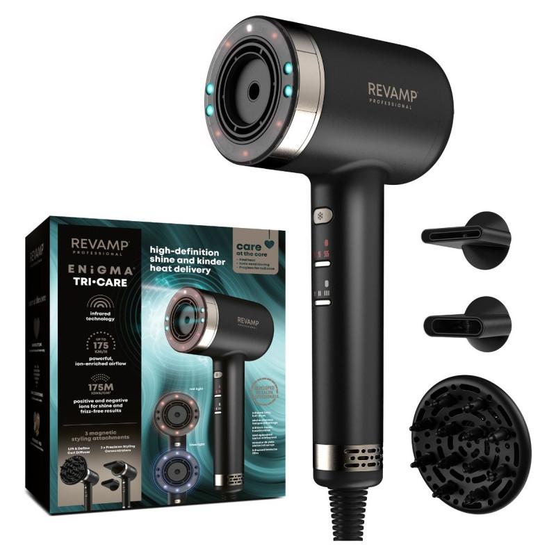 Revamp DR-7250-EU Tri-Care Infrared Ionic Hair Dryer