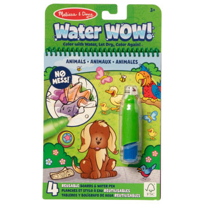 Melissa & Doug Water Wow! Ūdens krāsojamā grāmata &ndash; Dzīvnieki