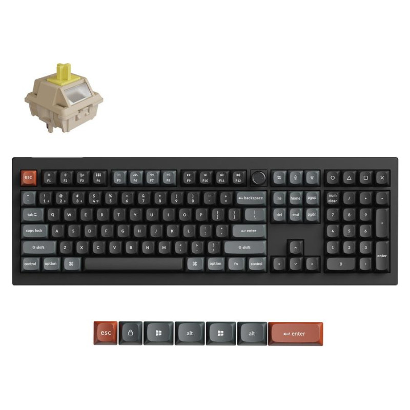 Keychron KEYBOARD WRL V6 ULTRA/BLACK V6U-D4 KEYCHRON