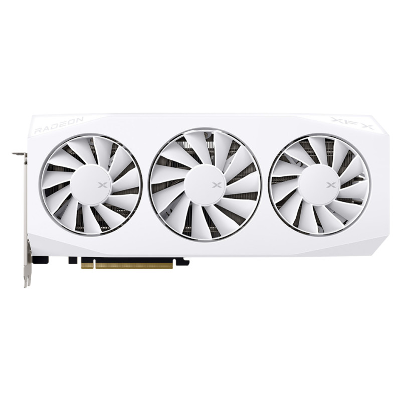 XFX Mercury AMD Radeon RX 9060XT OC White Gaming Edition with 16GB GDDR6 HDMI 2xDP, AMD RDNA 4