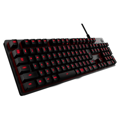 Logitech G413 SE Corded Mechanical Gaming Keyboard - BLACK - NORDIC - USB - TACTILE