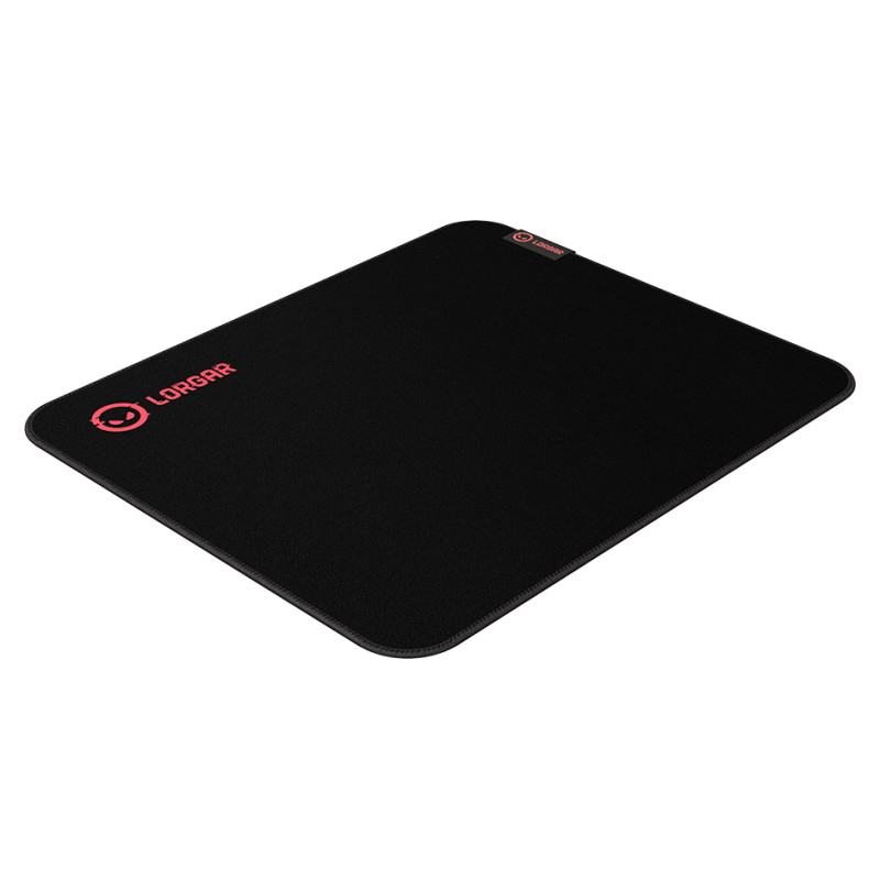 Lorgar Main 323, Gaming mouse pad, Precise control surface, Red anti-slip rubber base, size: 360mm x 300mm x 3mm, weight 0.21kg