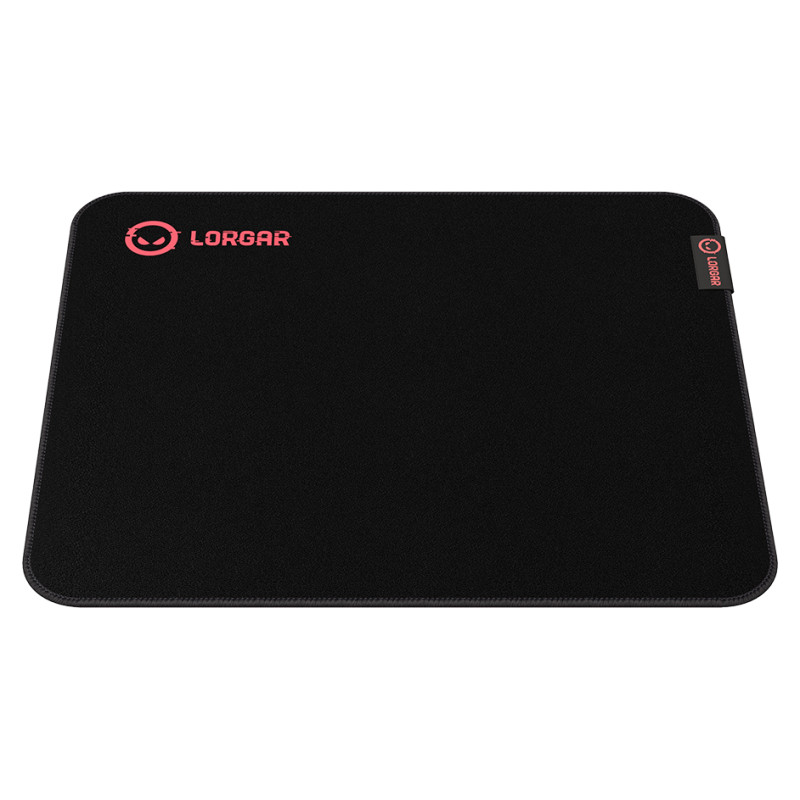 Lorgar Main 323, Gaming mouse pad, Precise control surface, Red anti-slip rubber base, size: 360mm x 300mm x 3mm, weight 0.21kg