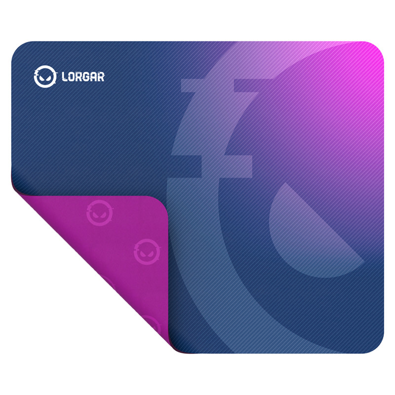 Lorgar Main 135, Gaming mouse pad, High-speed surface, Purple anti-slip rubber base, size: 500mm x 420mm x 3mm, weight 0.41kg