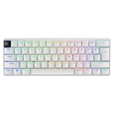 Logitech G PRO X 60 LIGHTSPEED Wireless Gaming Keyboard (Tactile) - WHITE - US INT'L - 2.4GHZ/BT - EMEA28-935 - TACTILE SWITCH