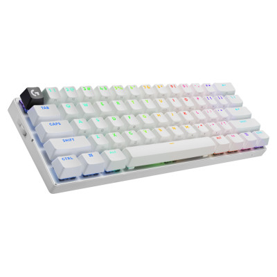Logitech G PRO X 60 LIGHTSPEED Wireless Gaming Keyboard (Tactile) - WHITE - US INT'L - 2.4GHZ/BT - EMEA28-935 - TACTILE SWITCH