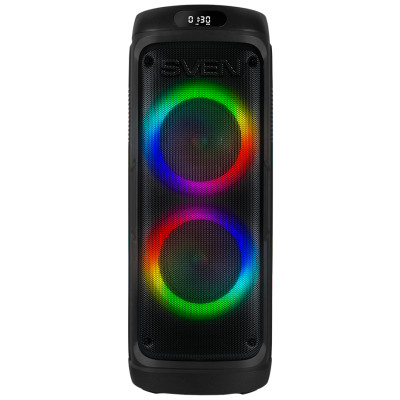 Sven Speaker SVEN PS-770, black (100W, TWS, Bluetooth, FM, USB, microSD, LED-display, 4400mA*h)