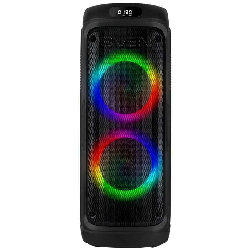 Sven Speaker SVEN PS-770, black (100W, TWS, Bluetooth, FM, USB, microSD, LED-display, 4400mA*h)