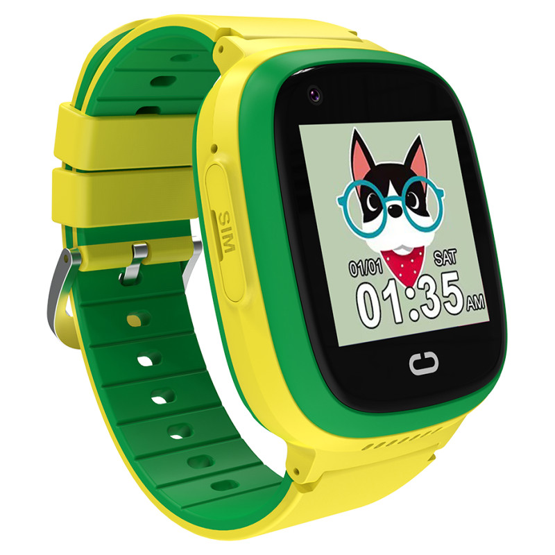 Canyon kids watch Sunny KW-48 Video 4G GPS Games&Music Green