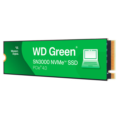 Western Digital SSD POWERED BY SANDISK WD Green SN3000 1TB M.2 2280 S3-M PCIe Gen4 x4 NVMe, Read/Write: 5000/4200 MBps, TBW: 150