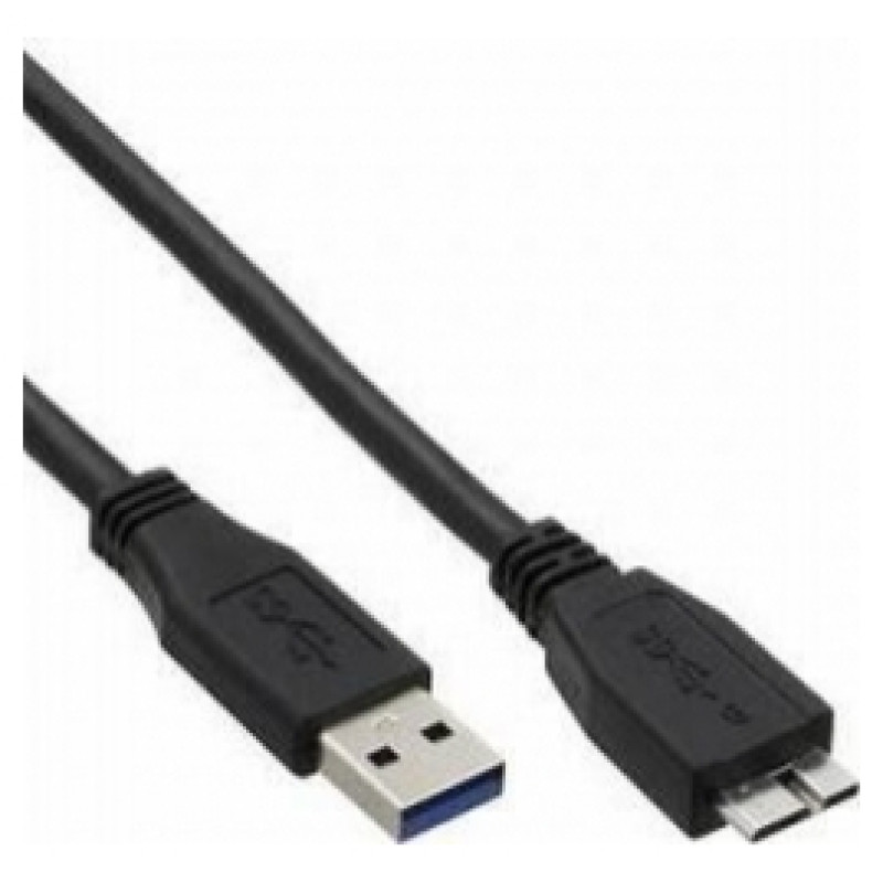 Brackton Kabelis Brackton USB Male - MicroUSB Male 3.0 2m Black