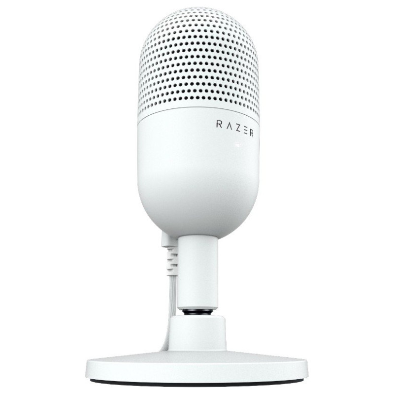 Razer Seiren V3 Mini - White, Ultra-compact Streaming Microphone