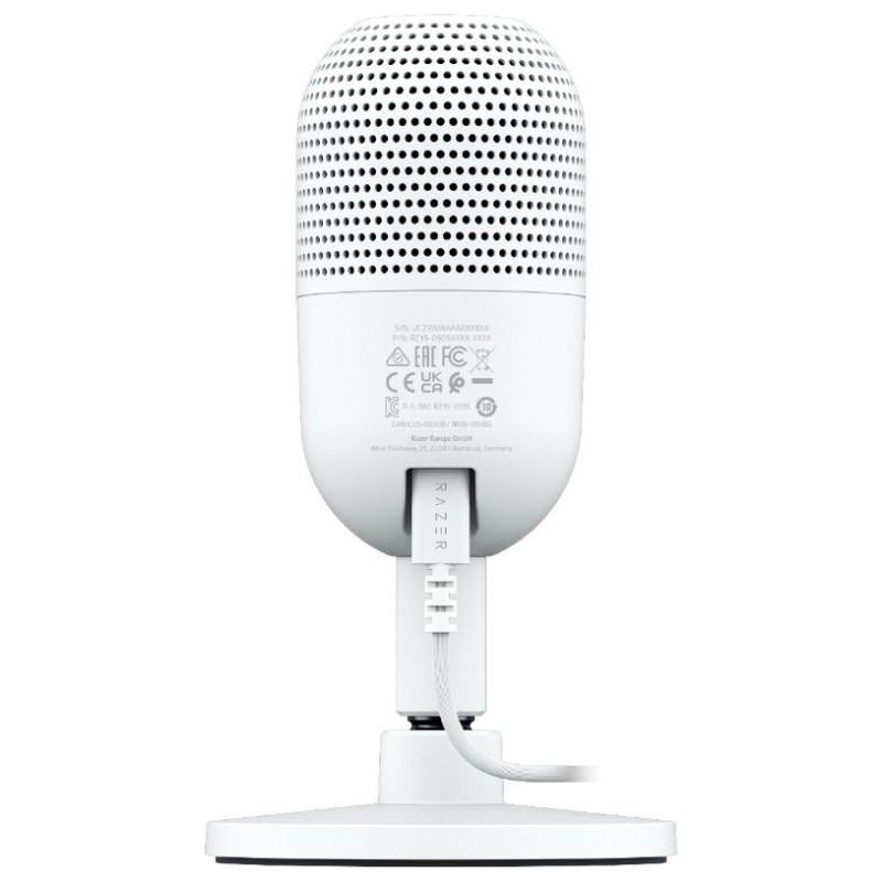Razer Seiren V3 Mini - White, Ultra-compact Streaming Microphone