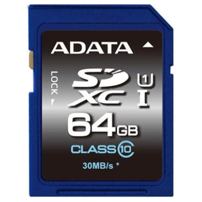 Adata MEMORY SDXC 64GB CLASS10/ASDX64GUICL10-R ADATA