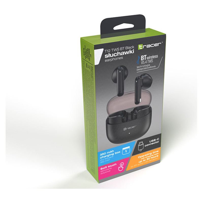 Tracer 47783 T12 TWS BT Black